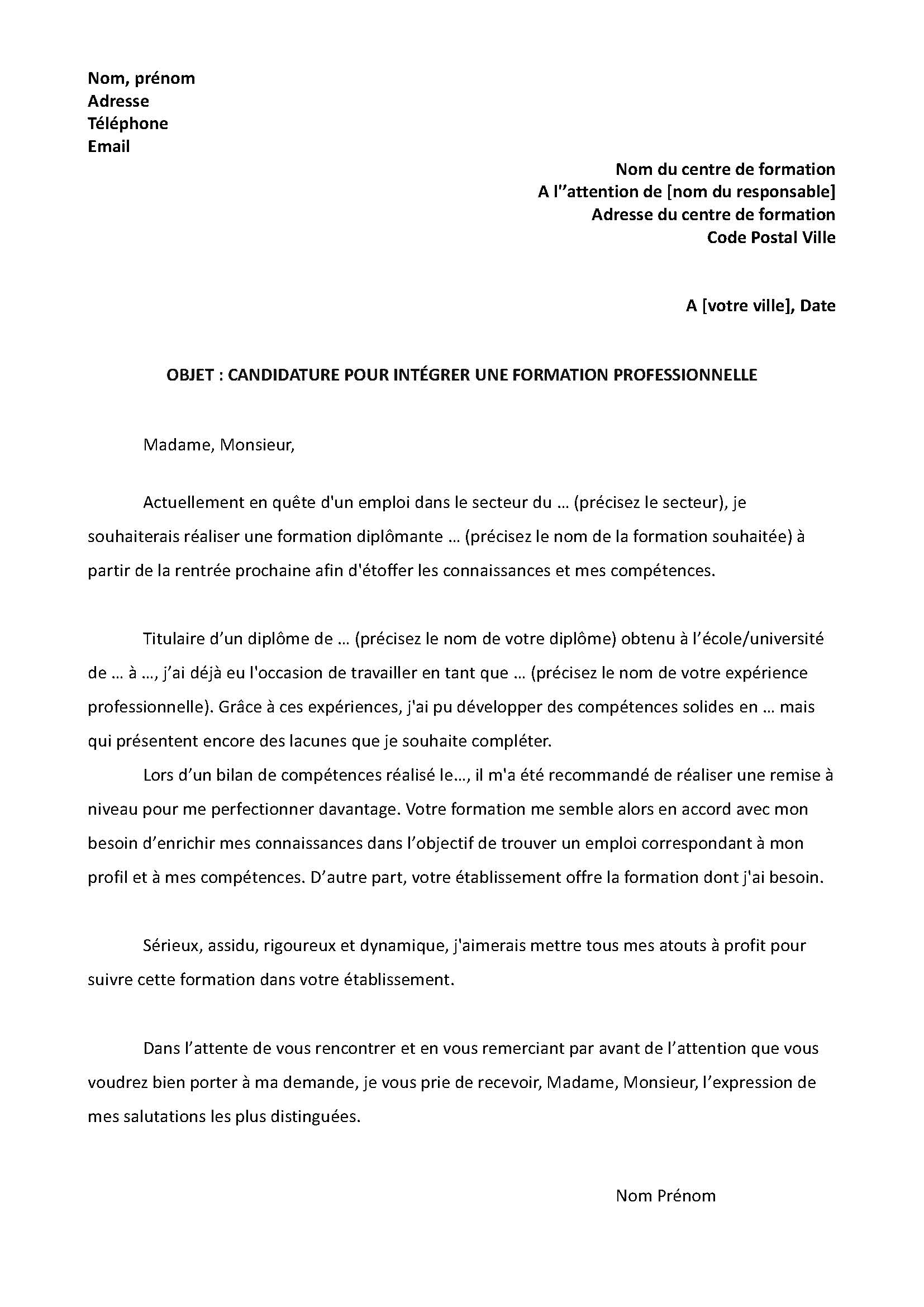 Lettre-motivation-formation - Agenda Formation